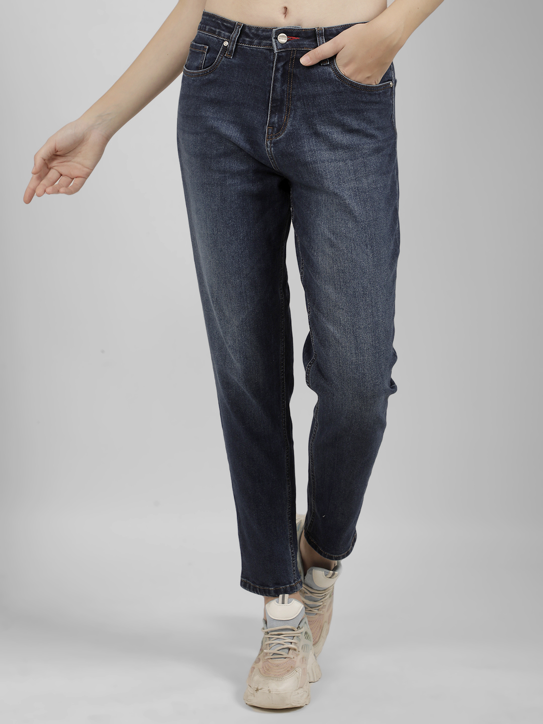 Numero Uno Women Solid Dark Blue Jeans